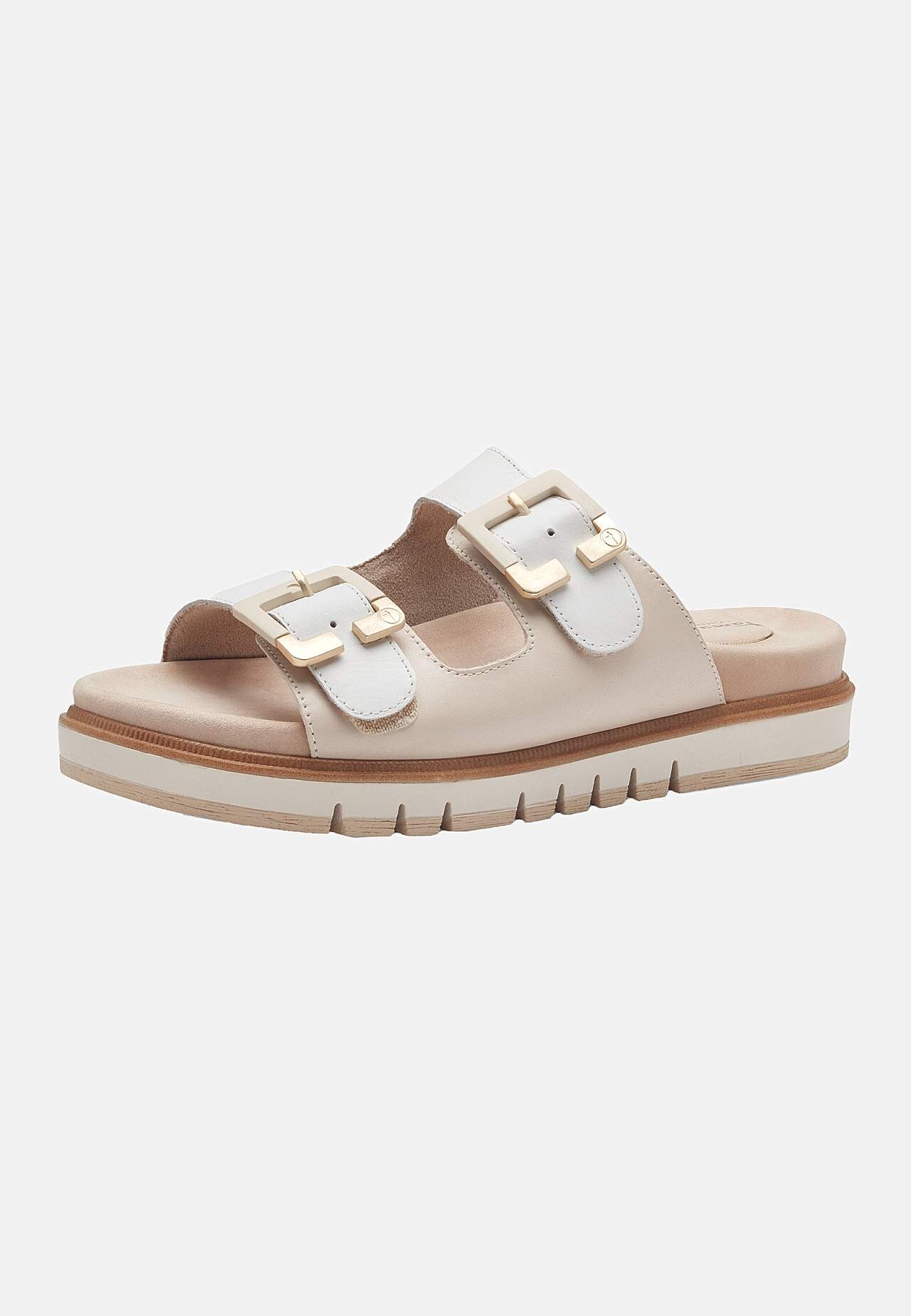 Lædersandal med justerbare remme