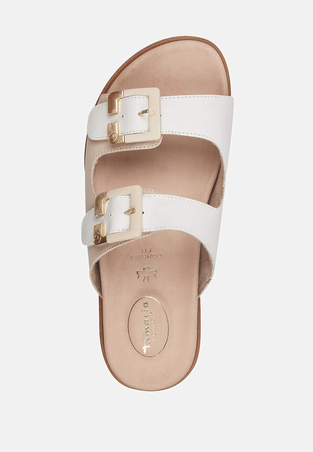 Lædersandal med justerbare remme