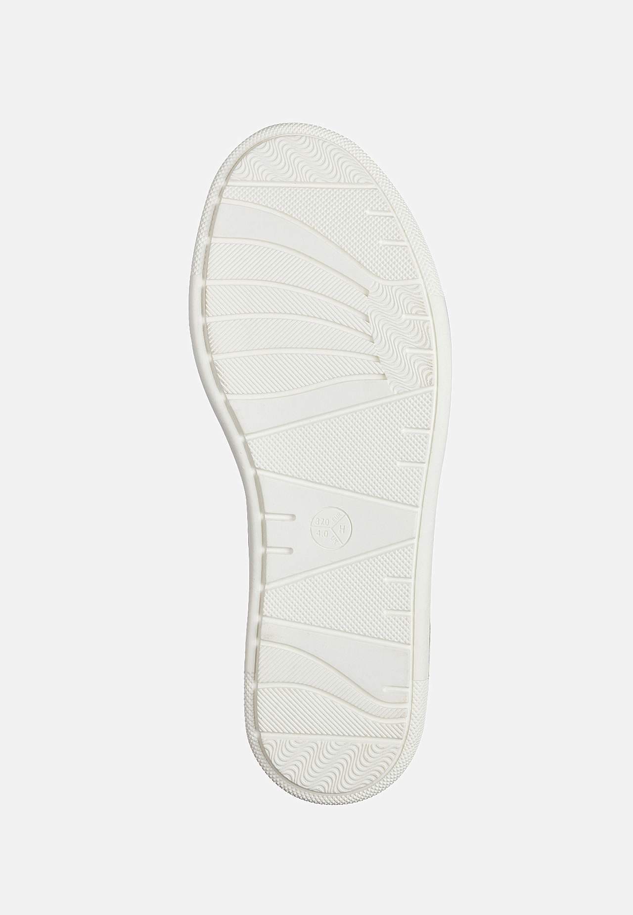 Sneakers med kobberfarvede detaljer og elastisk snøring