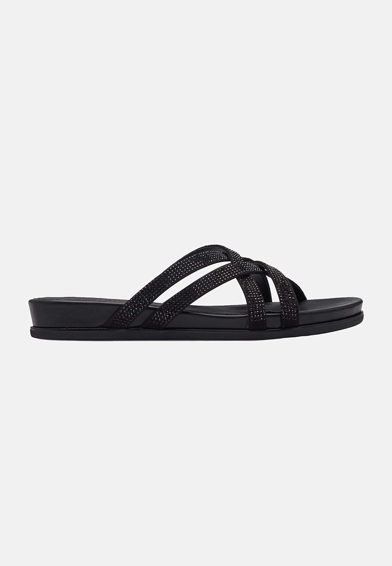 Sandal med rhinsten