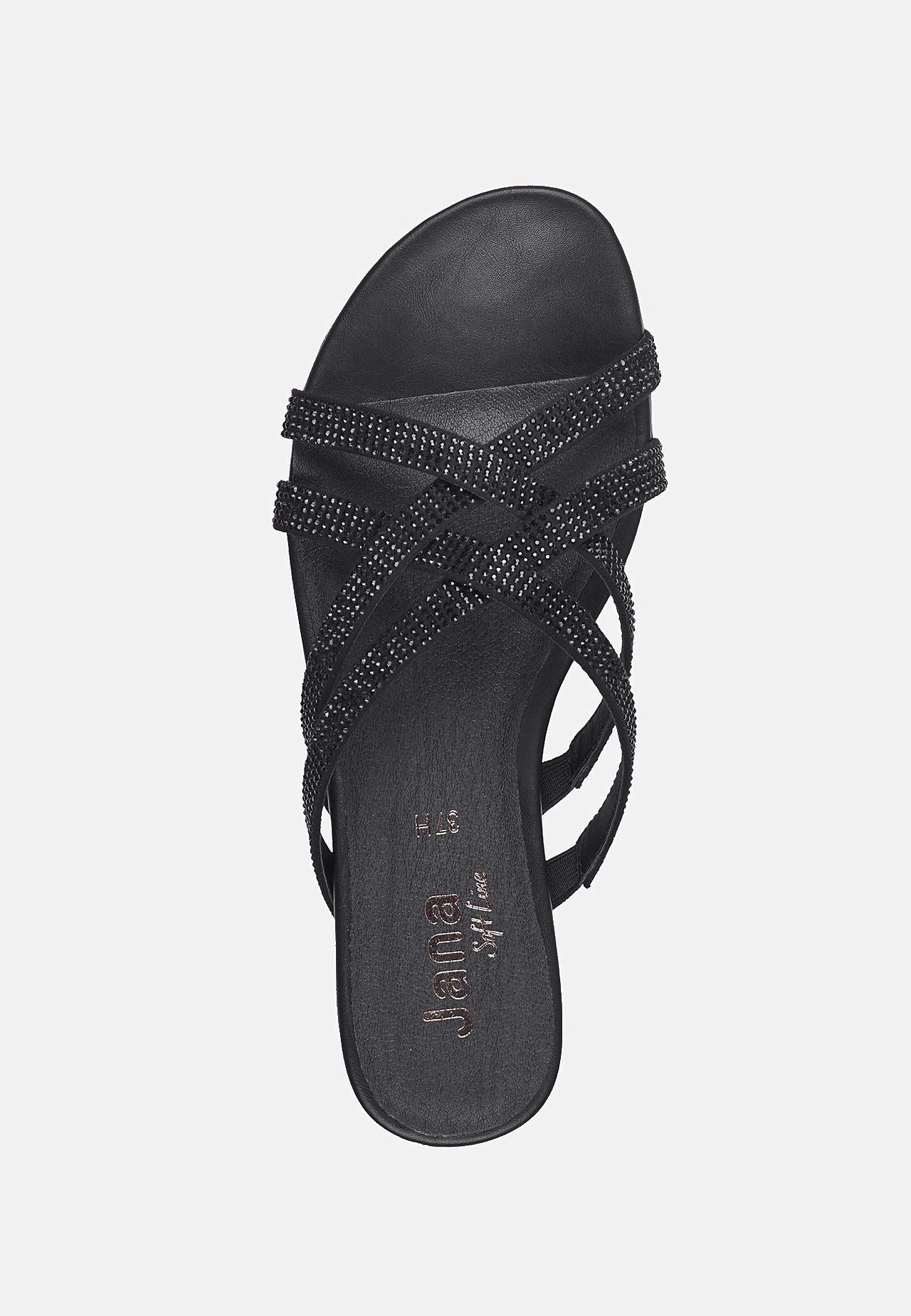 Sandal med rhinsten