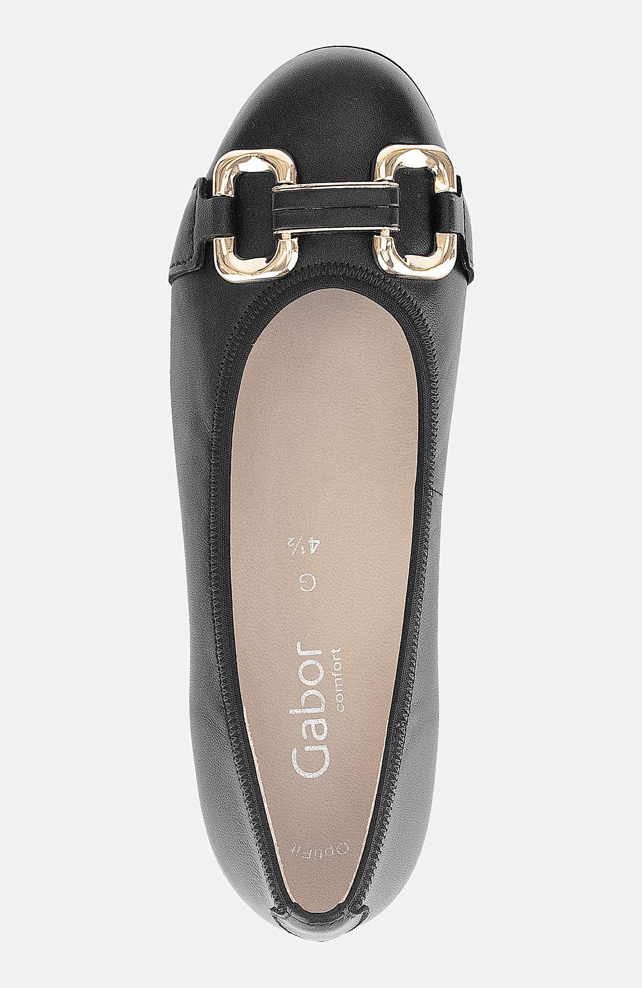 Ballerinasko med metalspænde