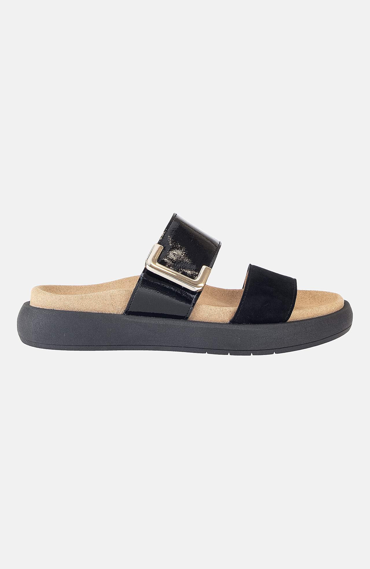 Sandal med brede remme