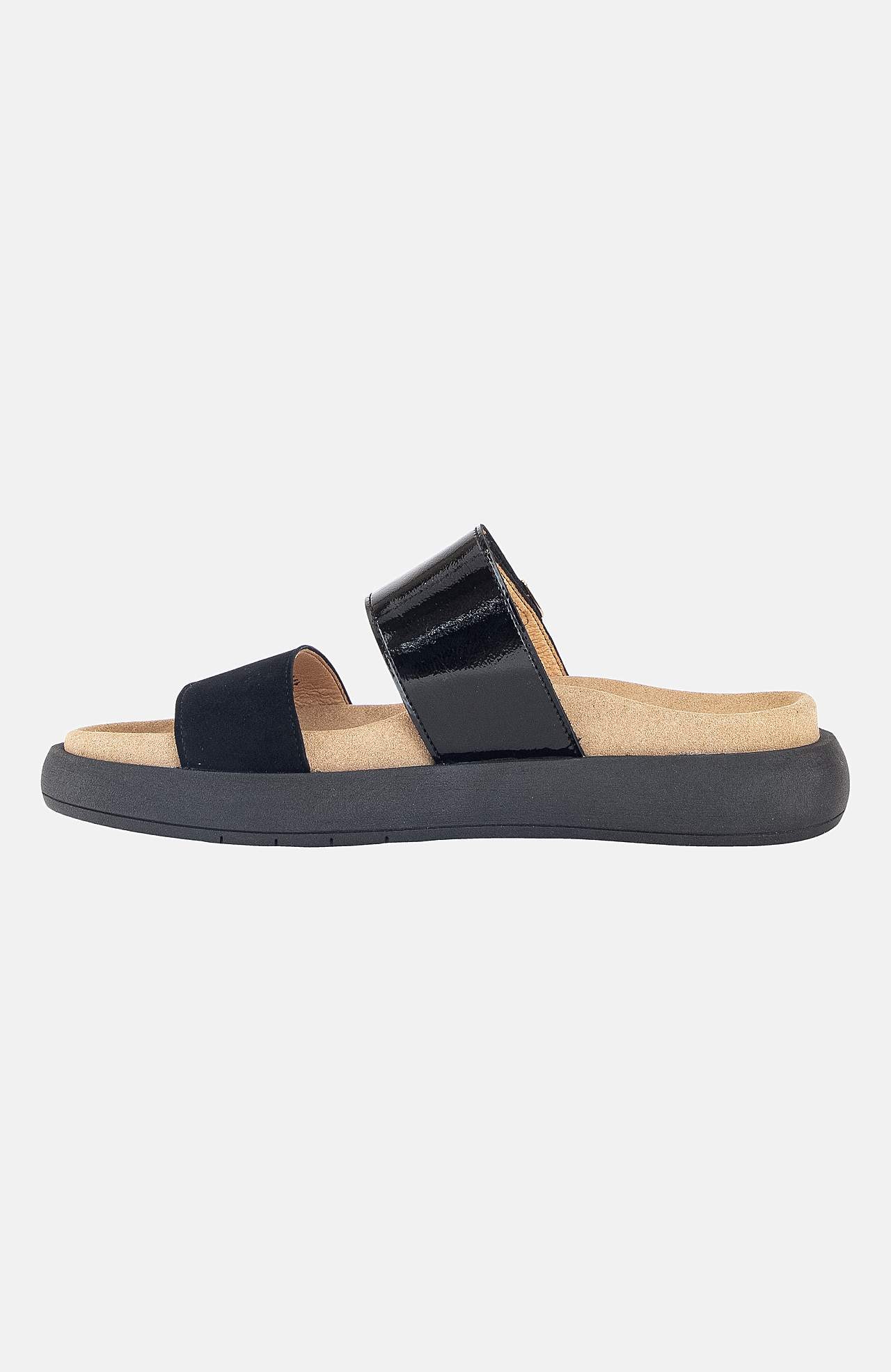 Sandal med brede remme
