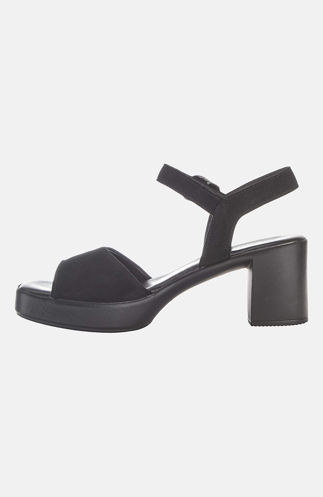 Sandal med hæl med blokhæl