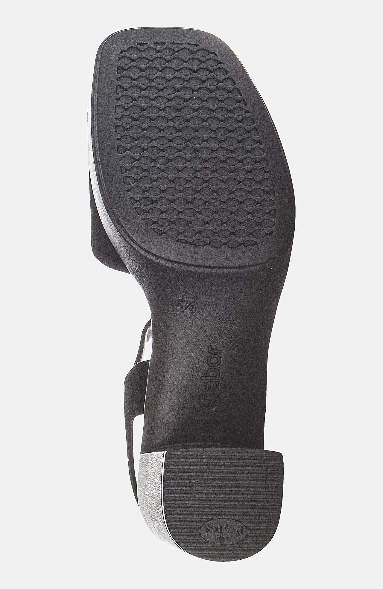 Sandal med hæl med blokhæl