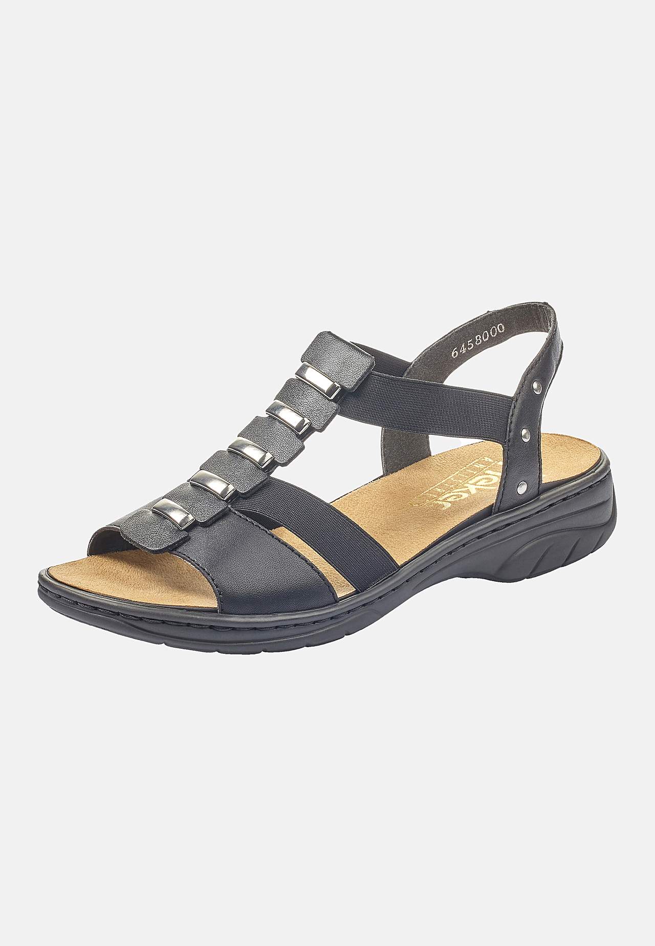 Sandal med elastikremme