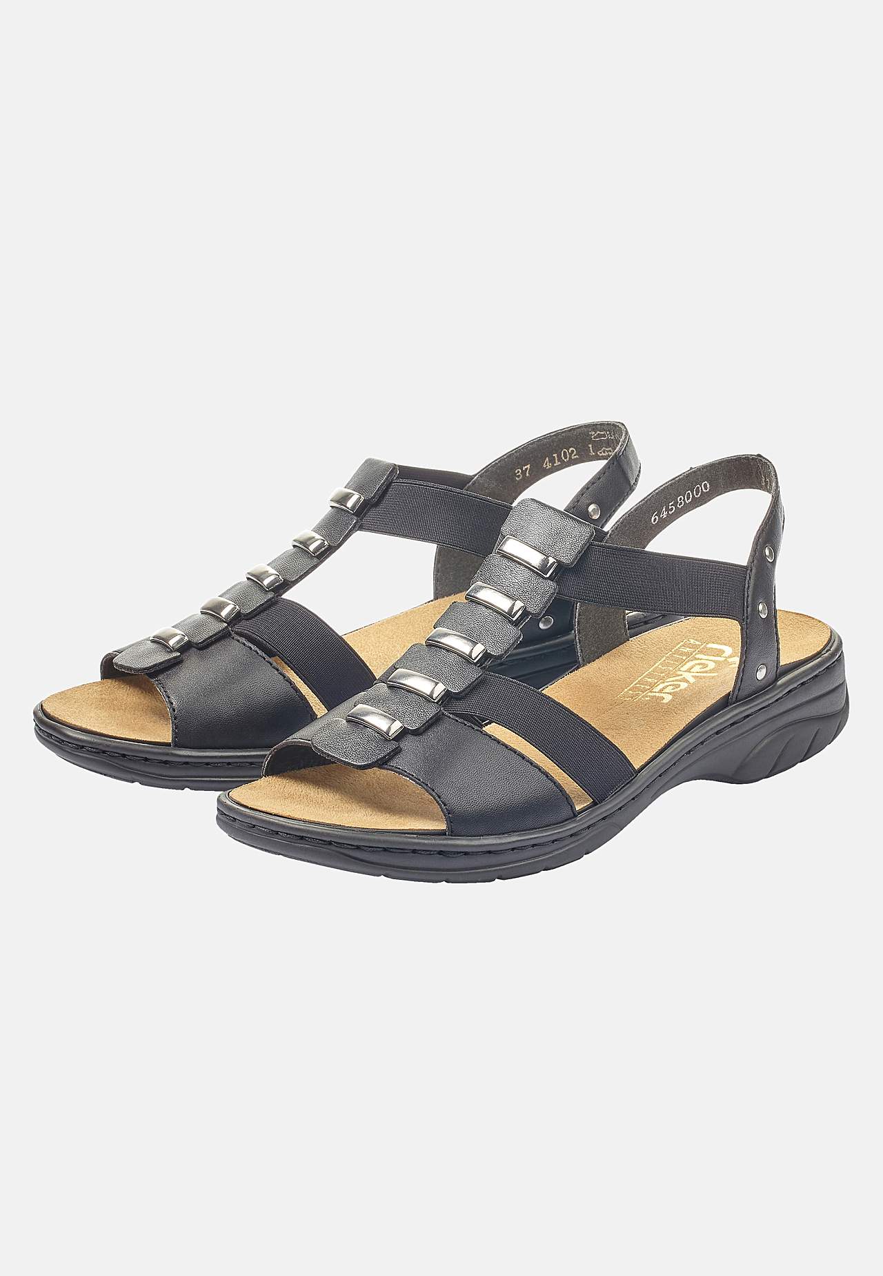 Sandal med elastikremme