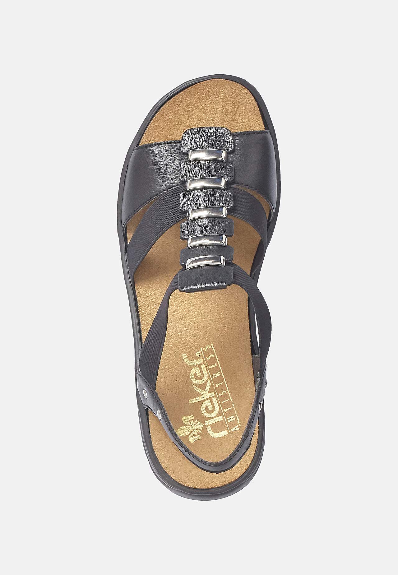 Sandal med elastikremme