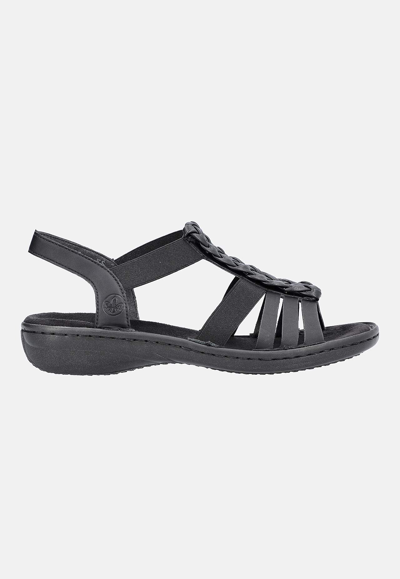 Sandal med flettede detaljer