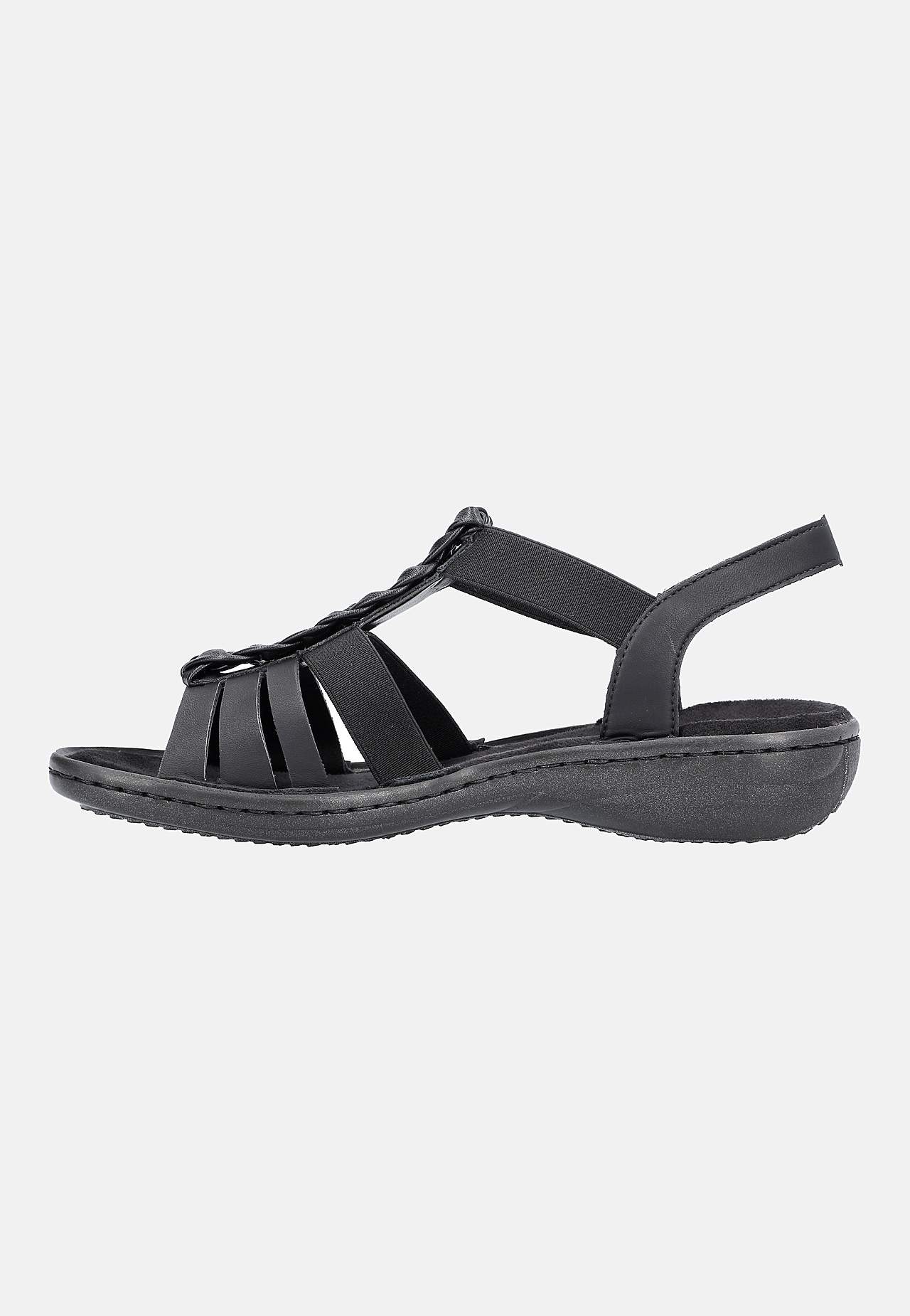 Sandal med flettede detaljer