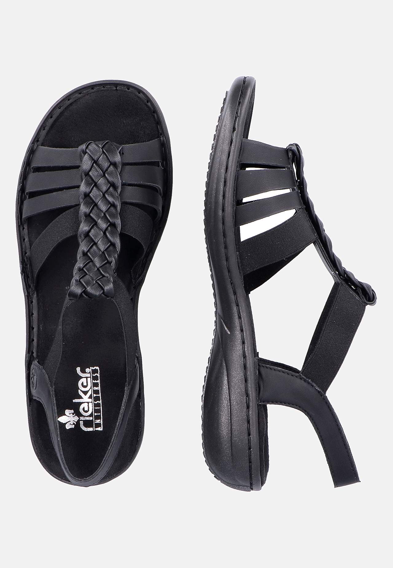 Sandal med flettede detaljer
