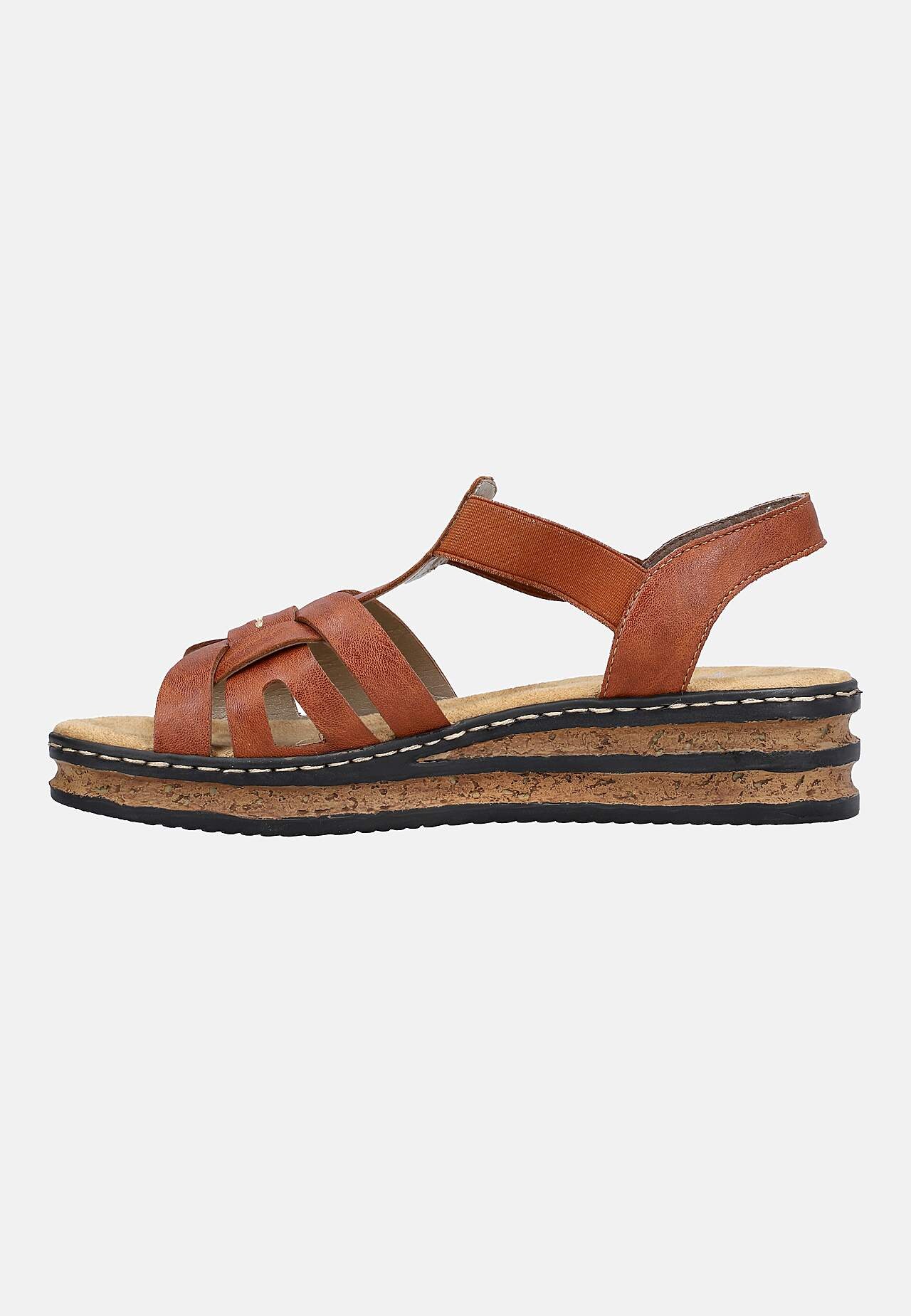 Sandal med wedgehæl