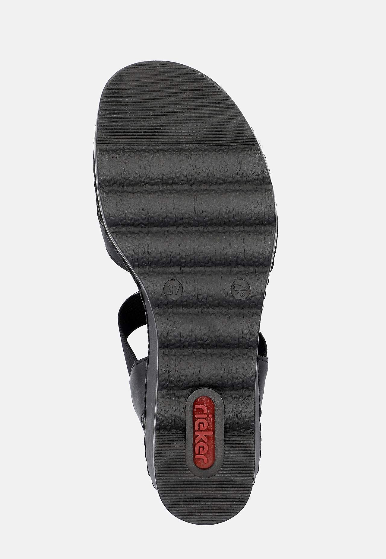 Sandal med hæl med wedgehæl