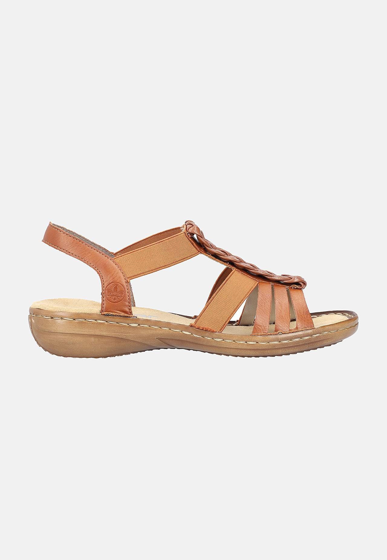 Sandal med flettede detaljer