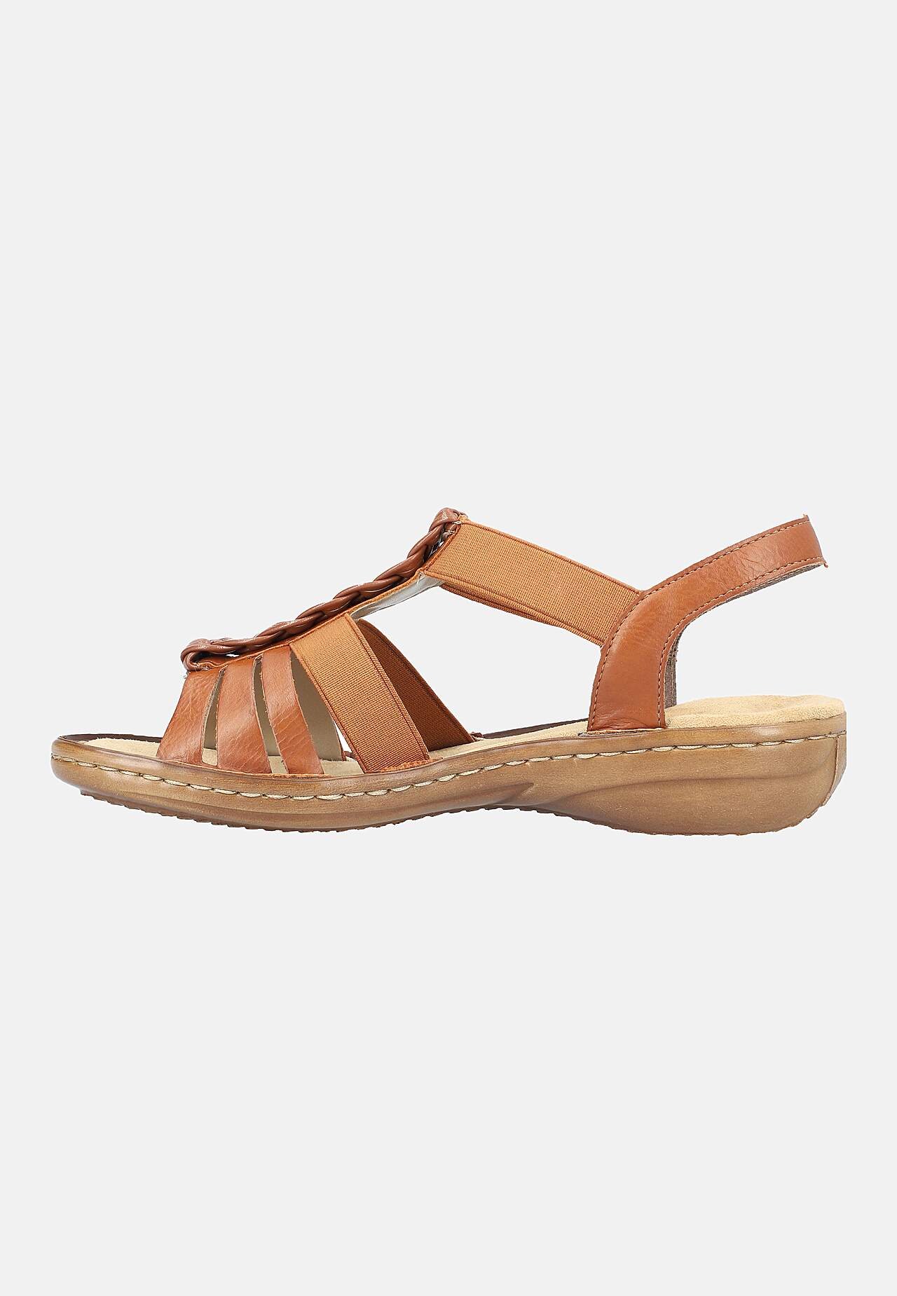 Sandal med flettede detaljer