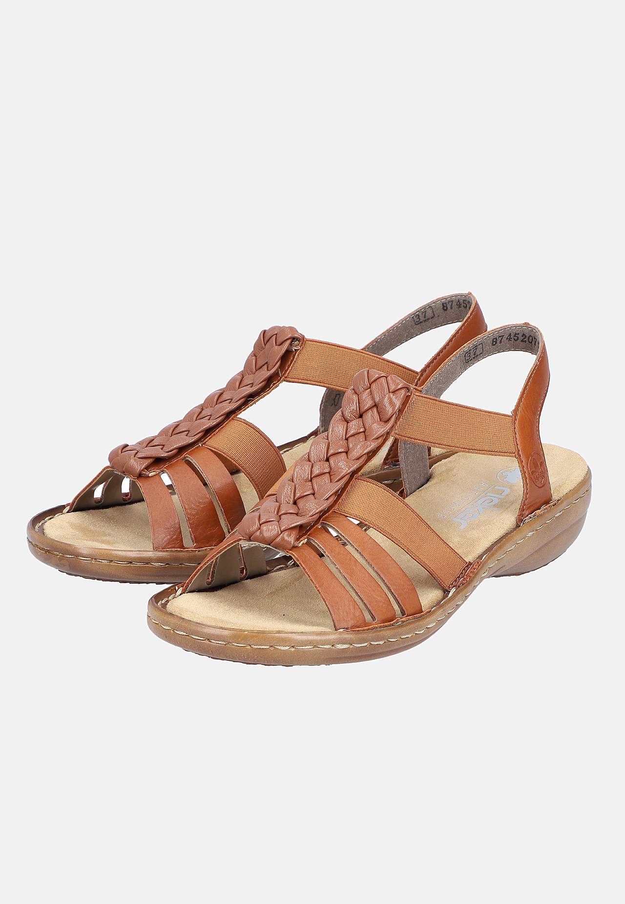 Sandal med flettede detaljer