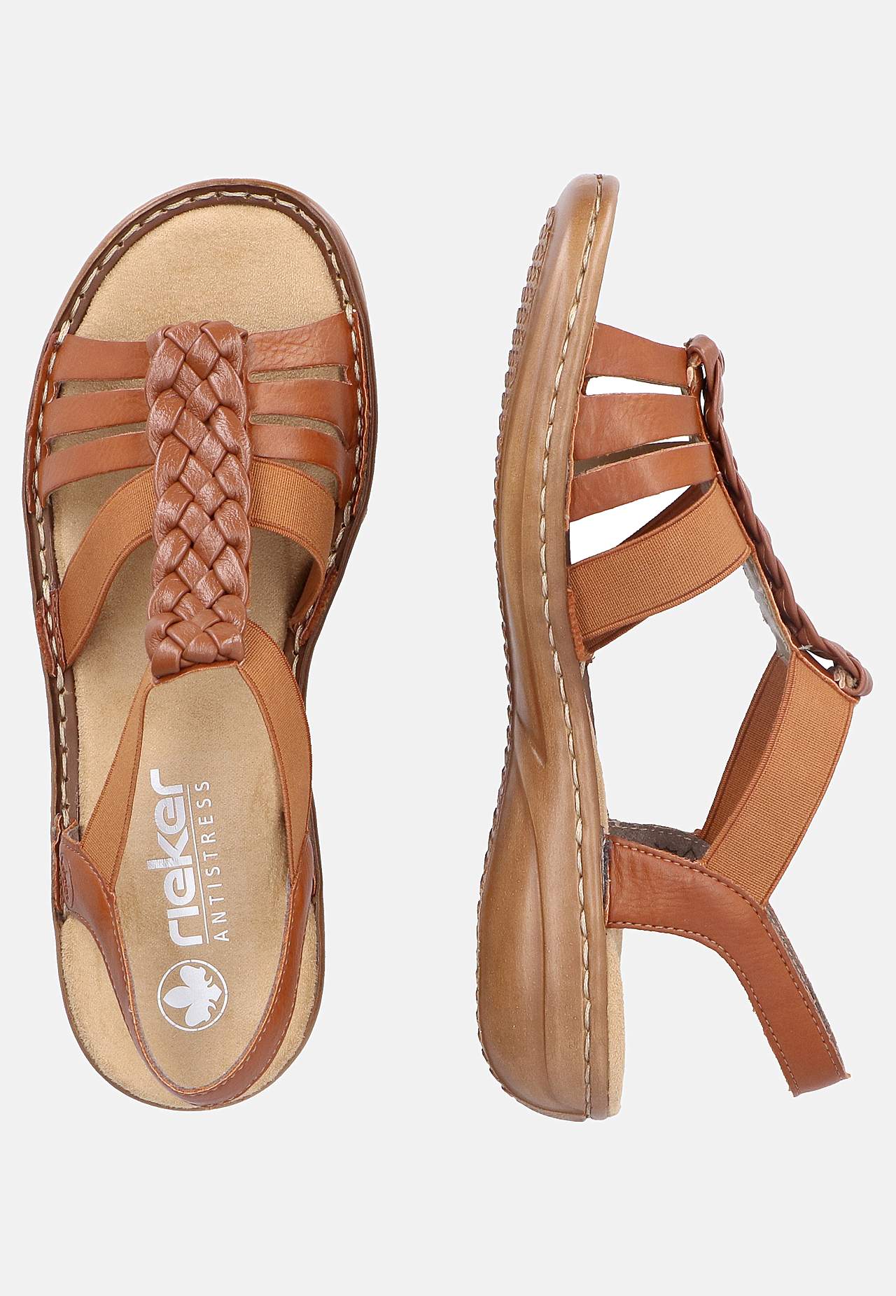 Sandal med flettede detaljer