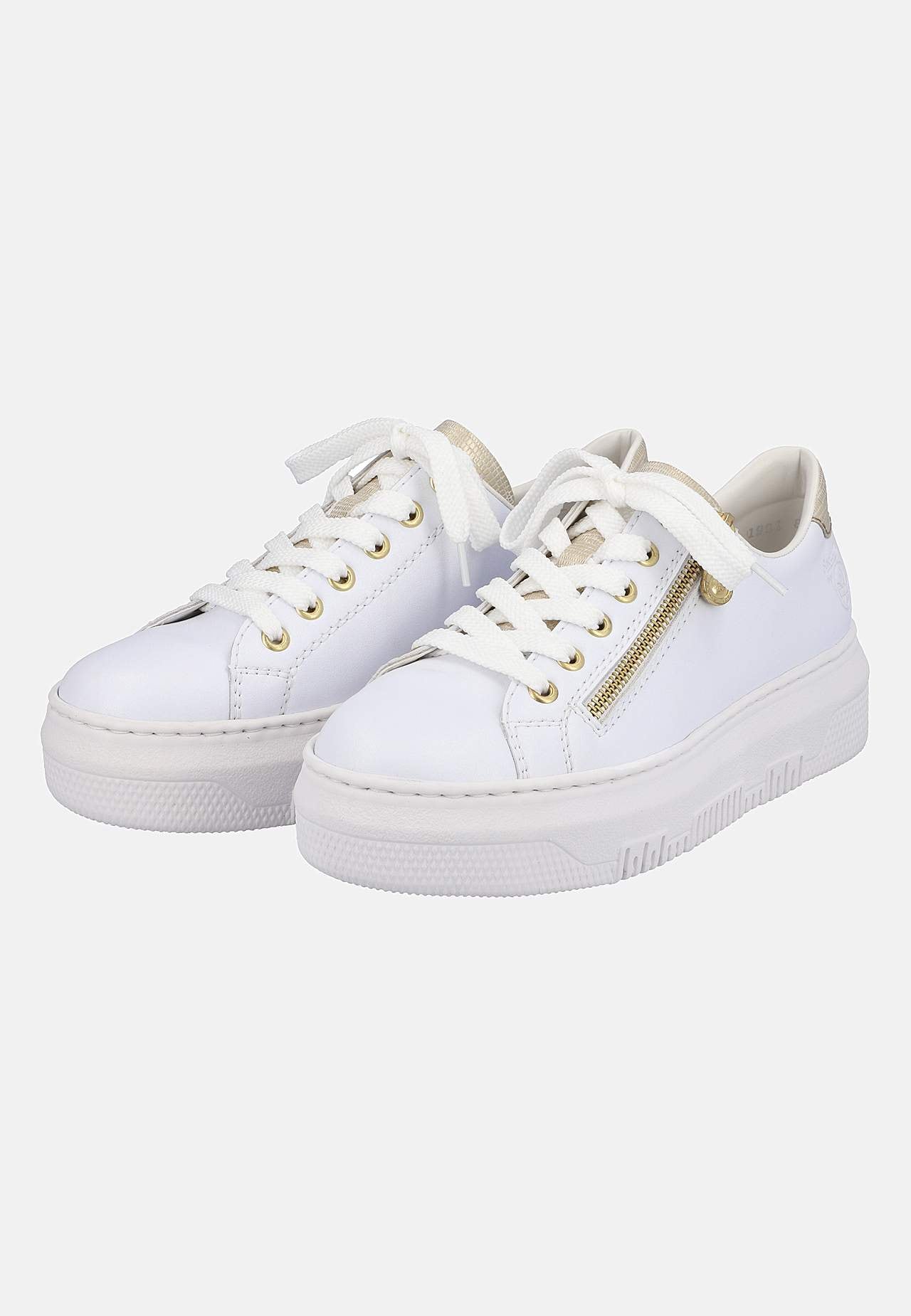 Sneakers med gyldne detaljer