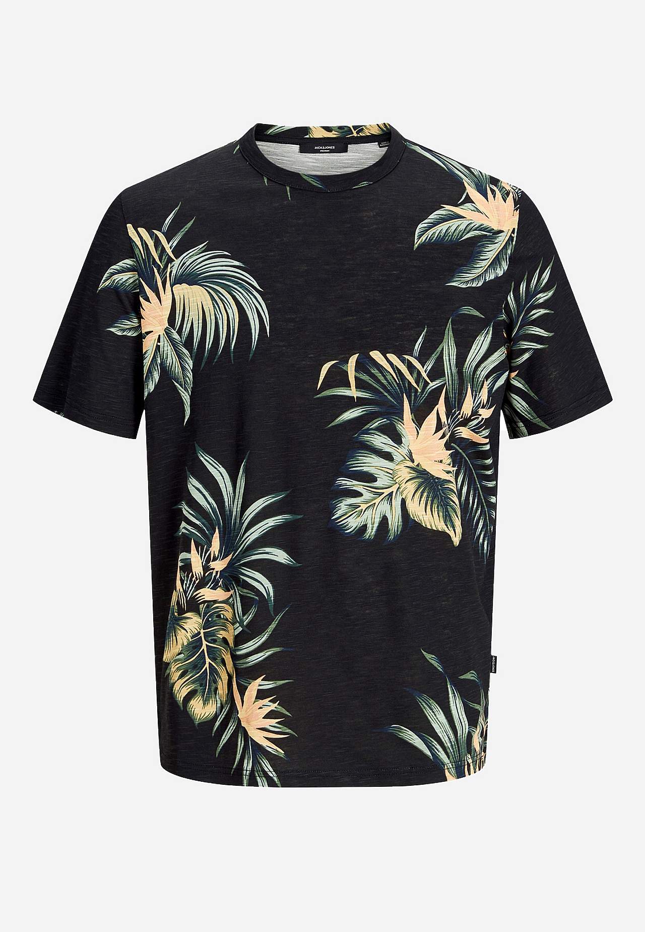Bladmønstret t-shirt