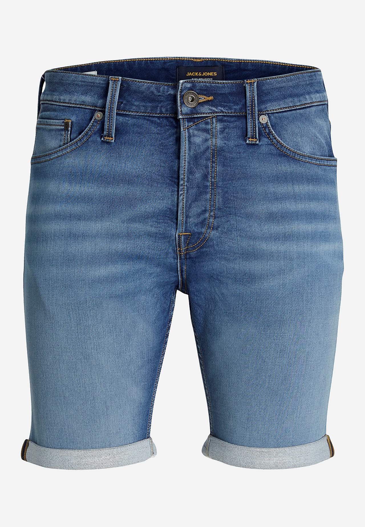 Denimshorts med foldet kant Rick  381
