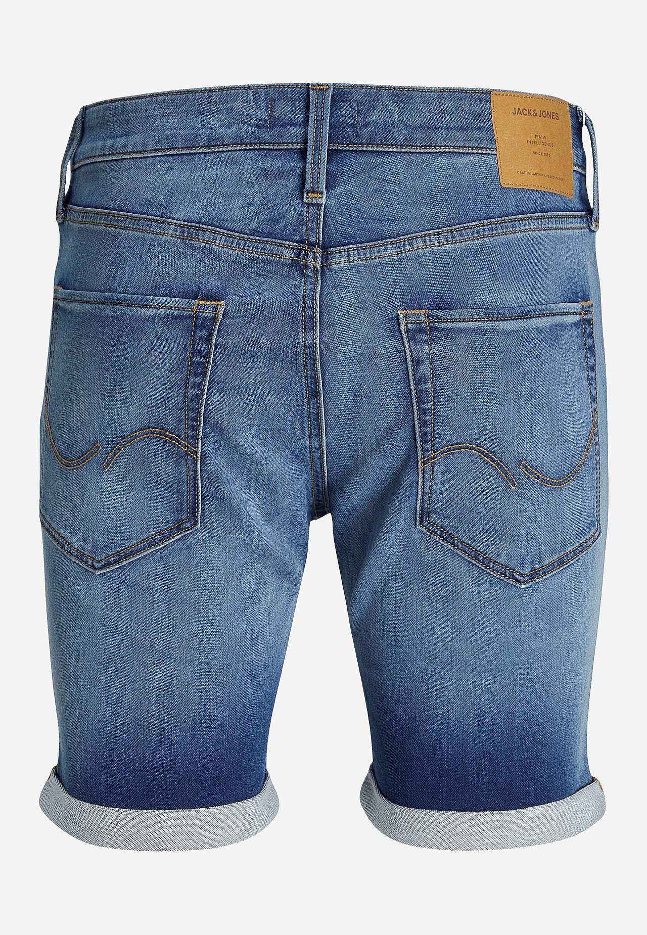 Denimshorts med foldet kant Rick  381