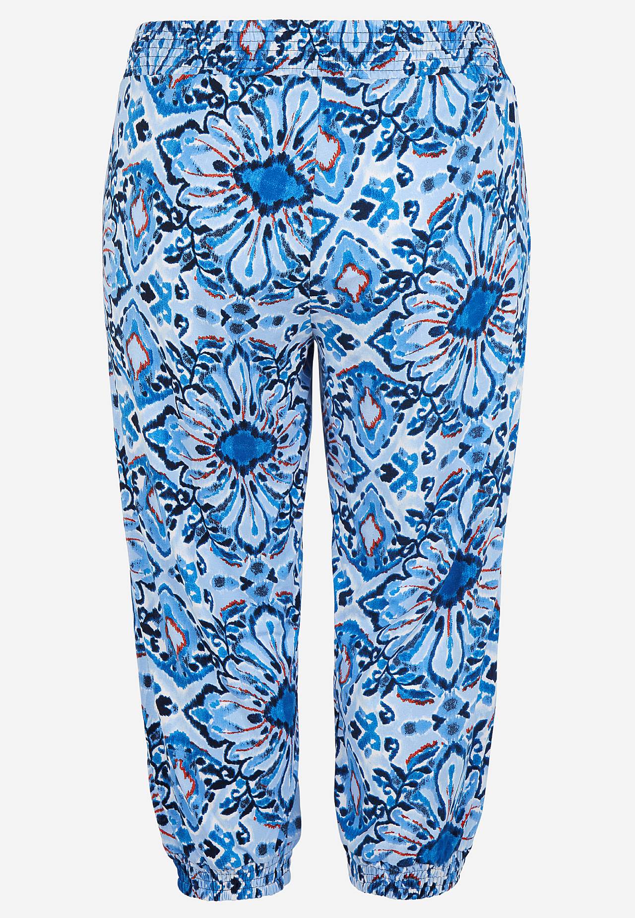 Mønstrede capribukser i jersey