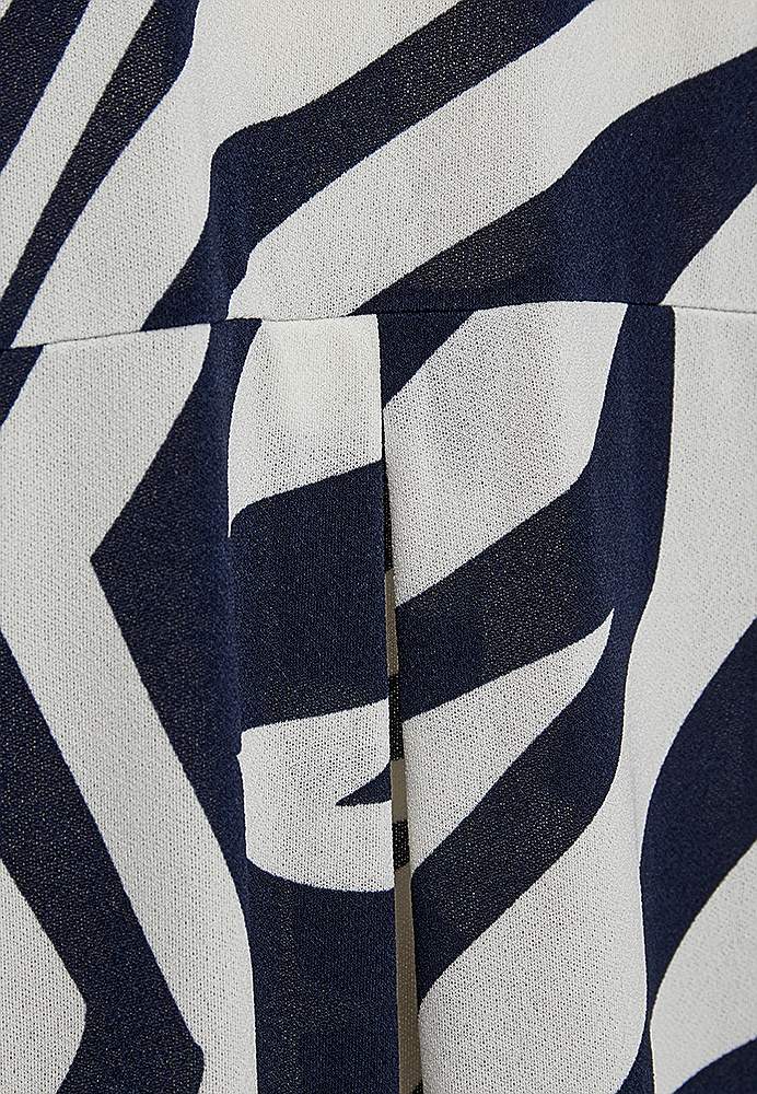 Mønstret jerseykjole med lommer