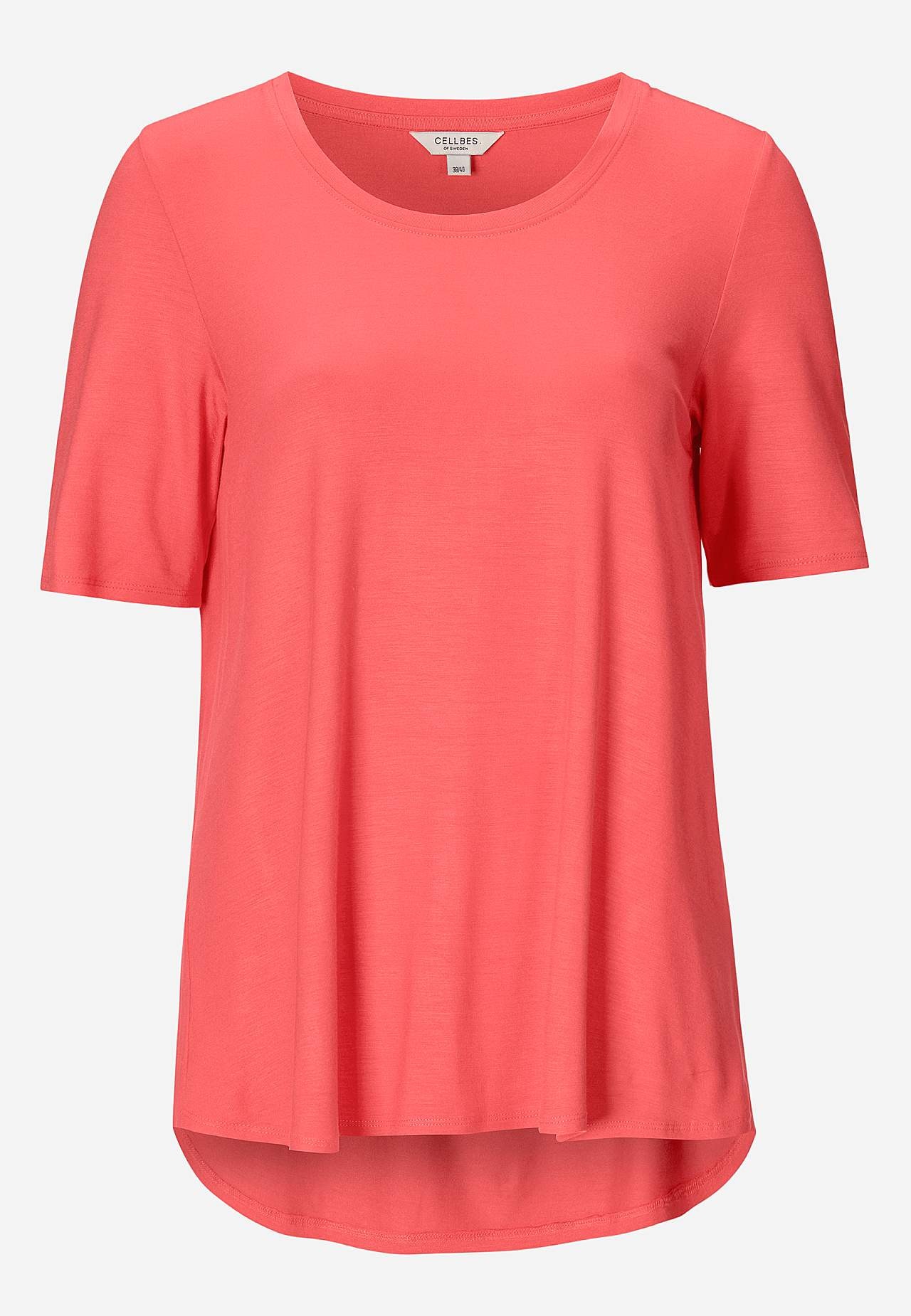 Jerseytop med korte ærmer