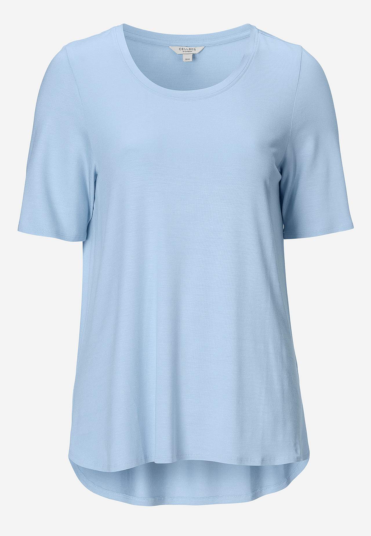 Jerseytop med korte ærmer