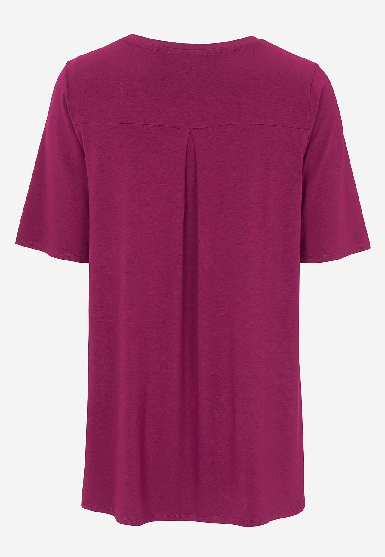 Jerseytop med korte ærmer