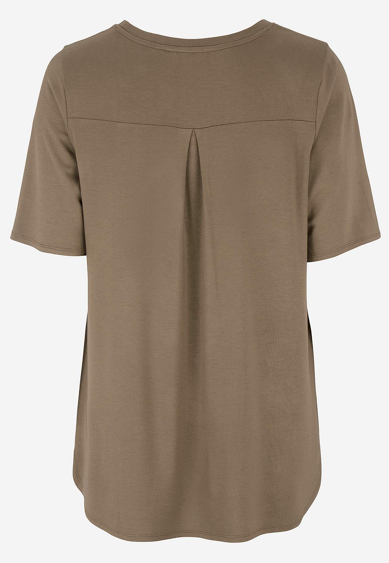 Jerseytop med korte ærmer