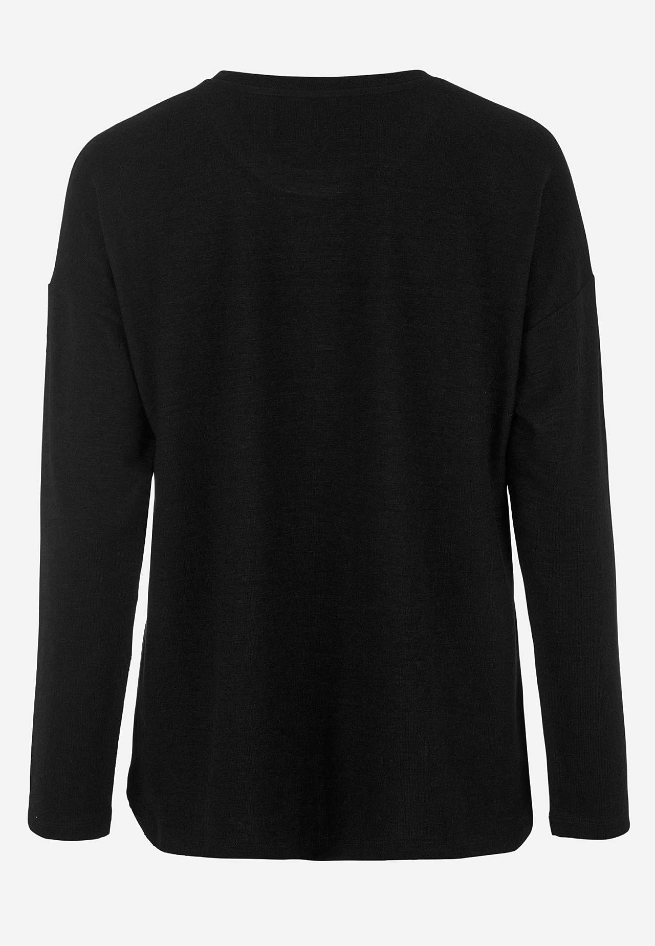 Superblød, langærmet jerseytop