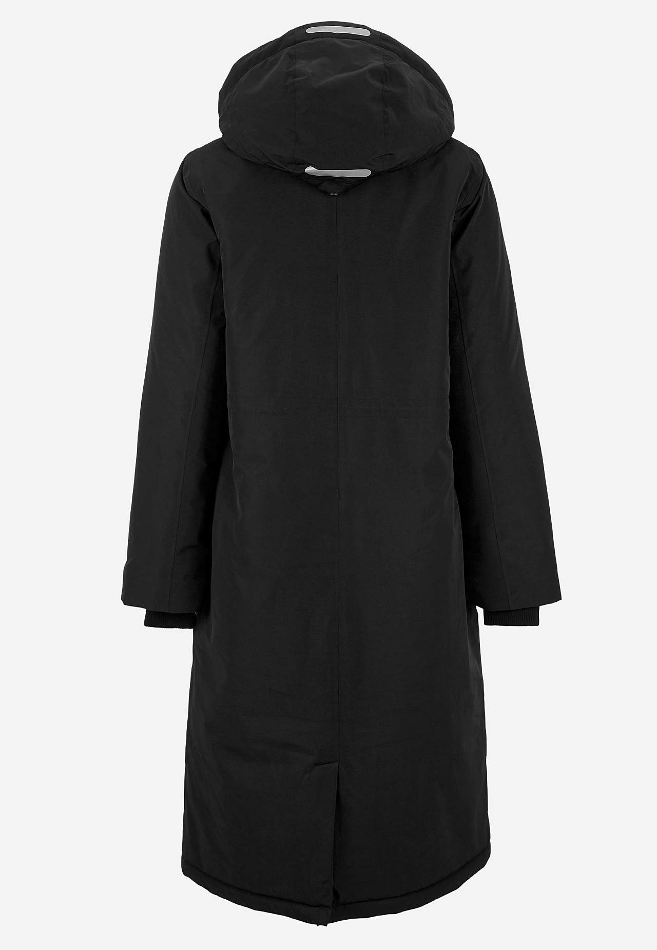 Funktionel, varmt foret, lang parka