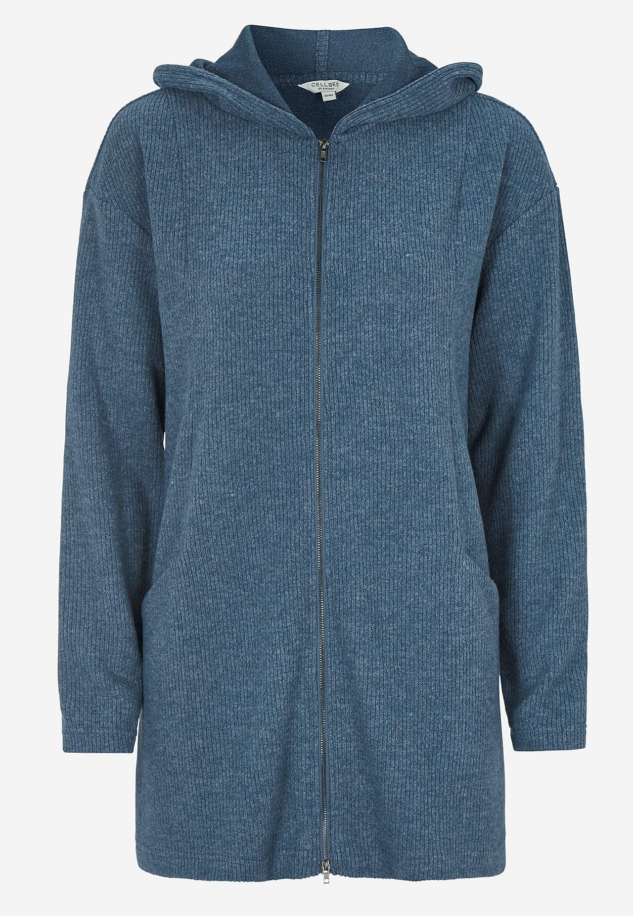 Superblød lang cardigan med lommer