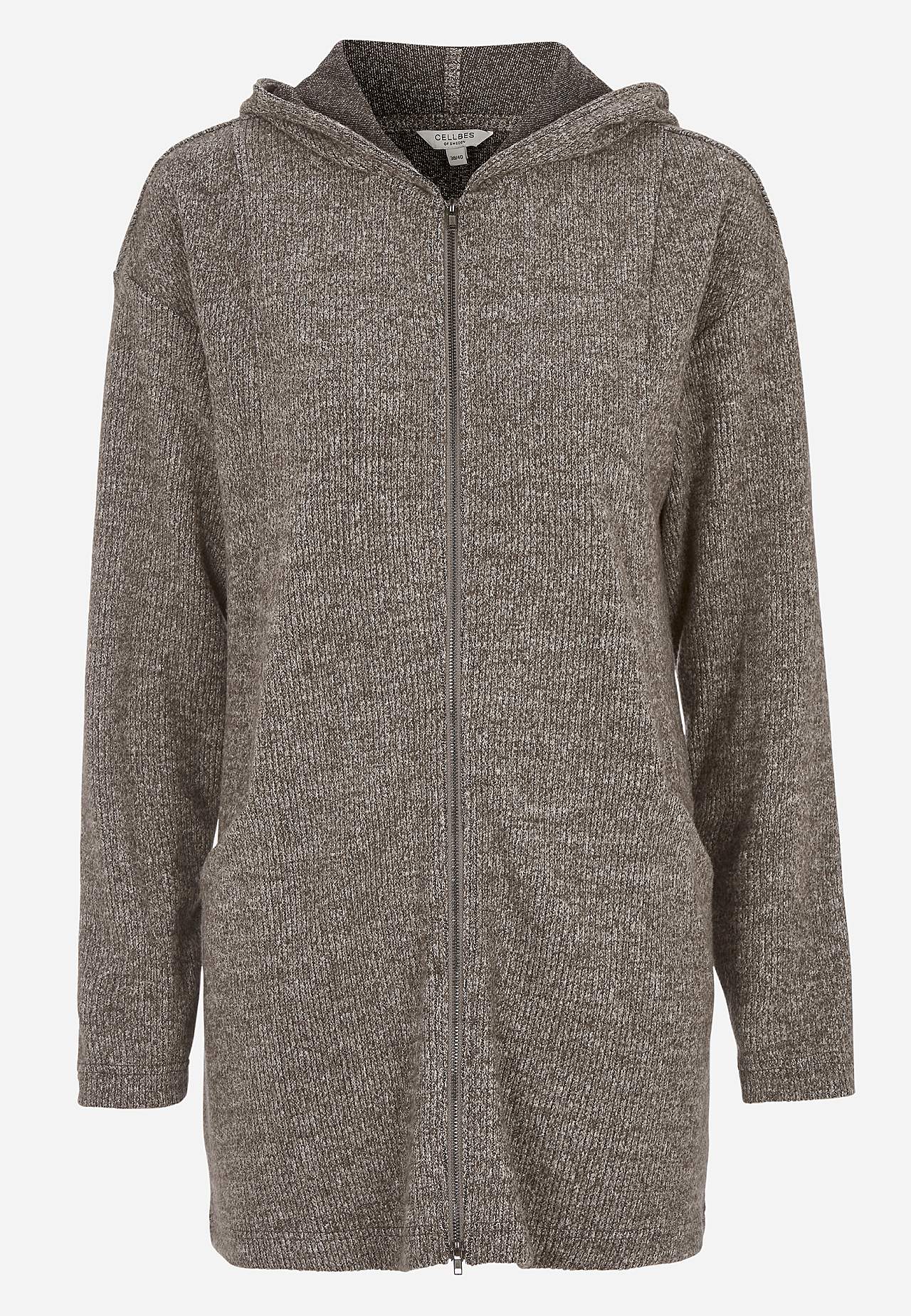 Superblød lang cardigan med lommer