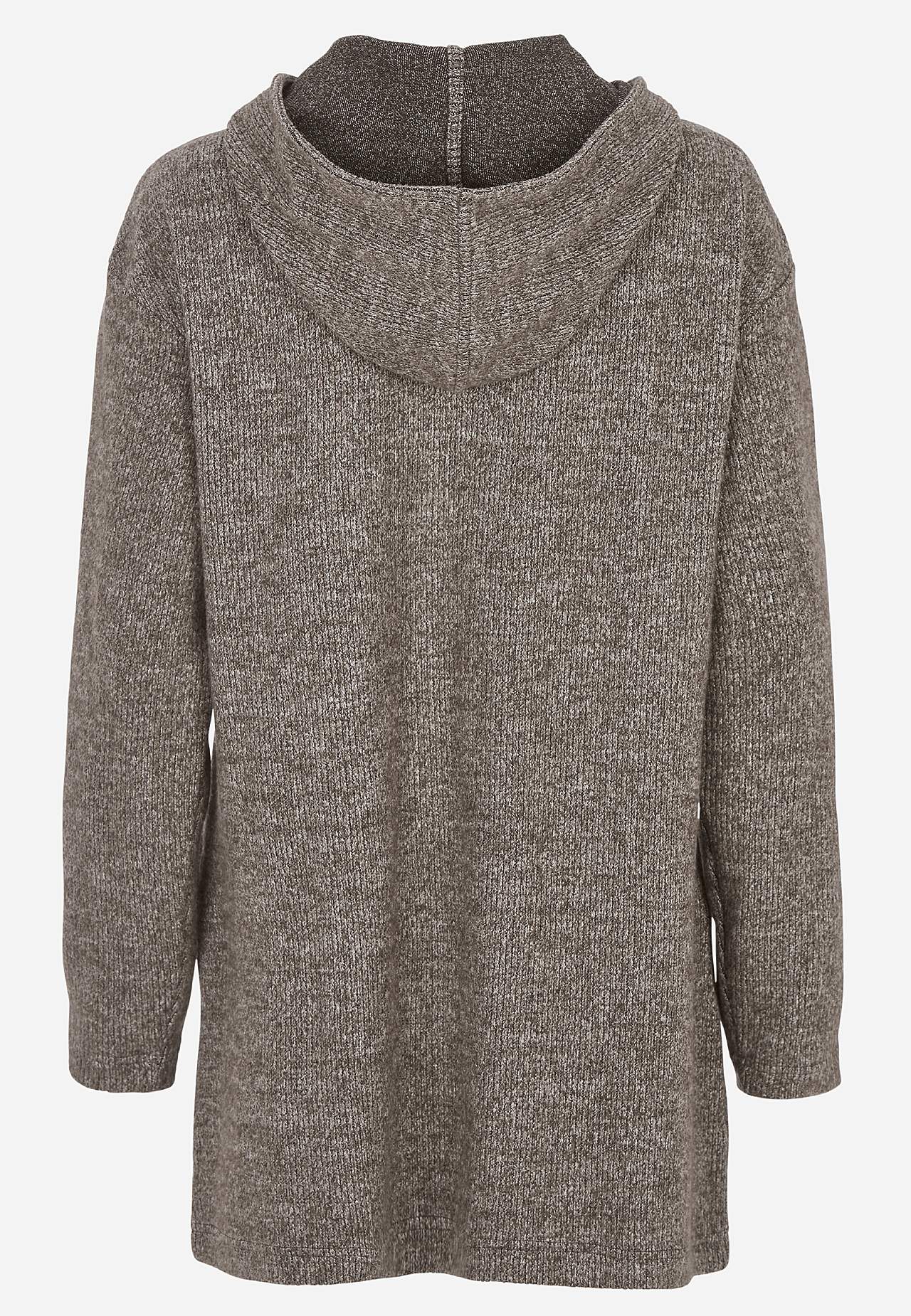 Superblød lang cardigan med lommer