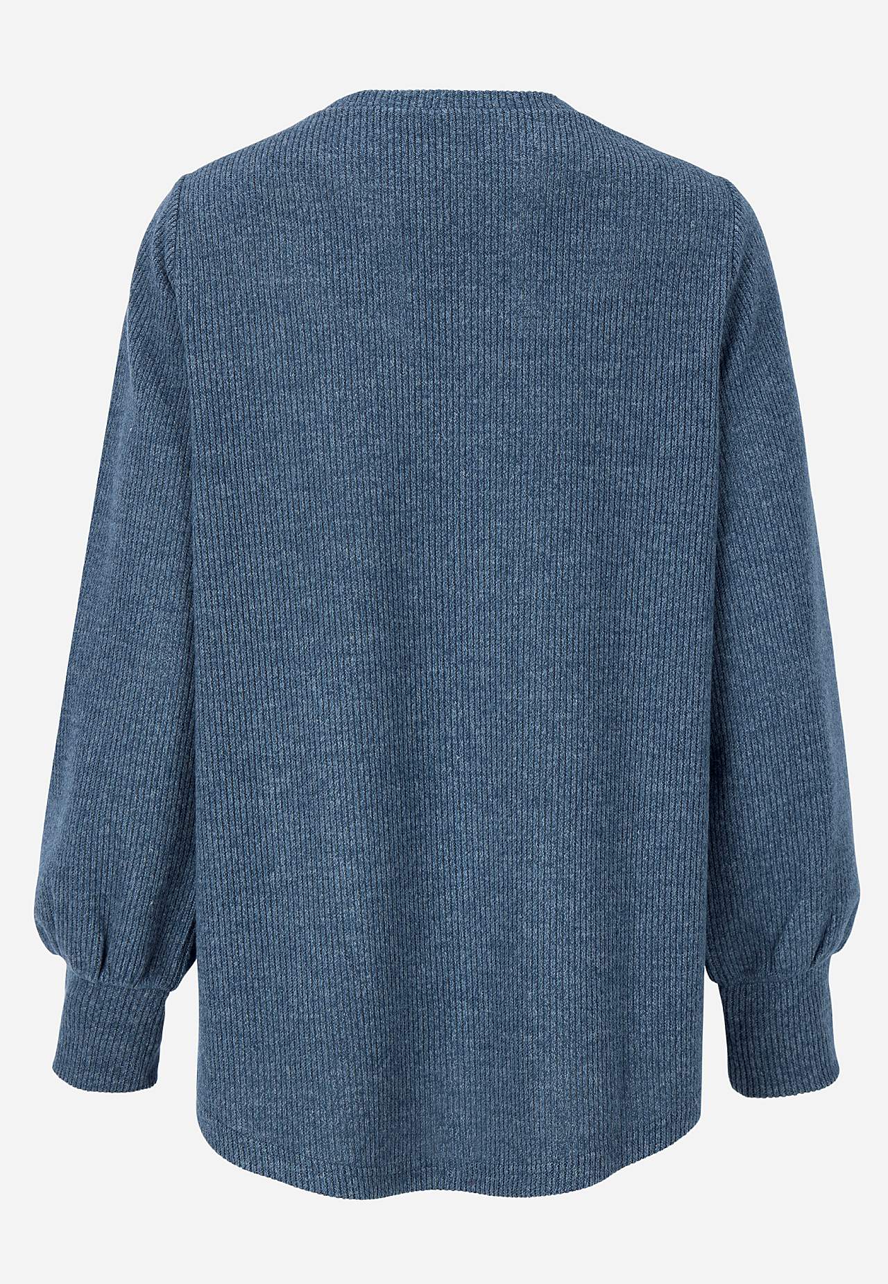 Blød jerseytrøje med knapper Beata