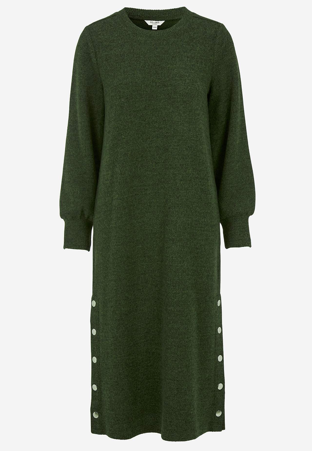 Superblød kjole med knapper