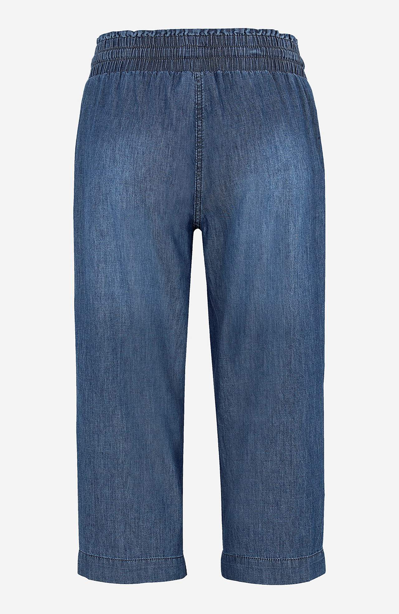 Uformelle capribukser i denim Jade