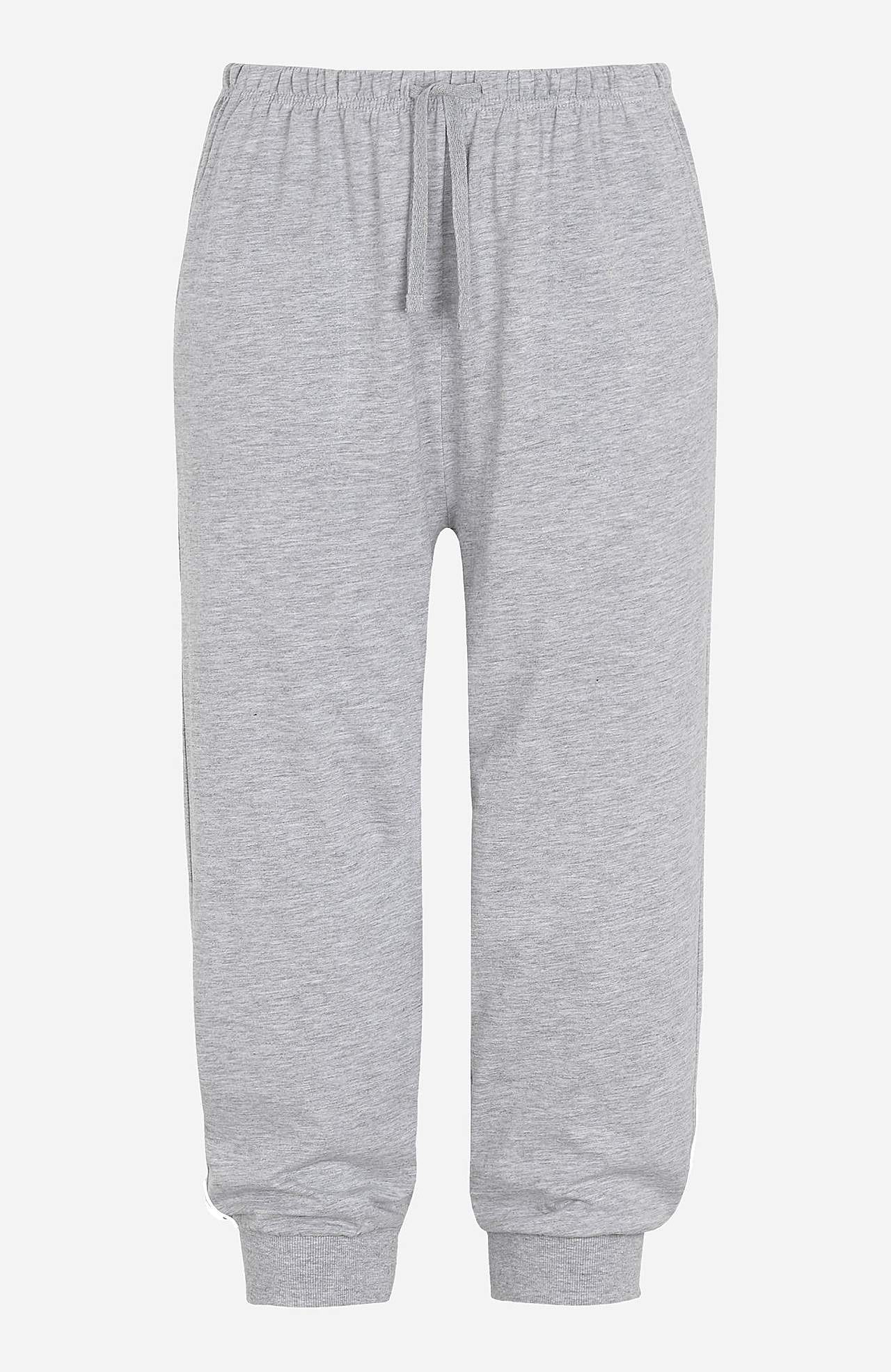 Capribukser i jersey med ribkant