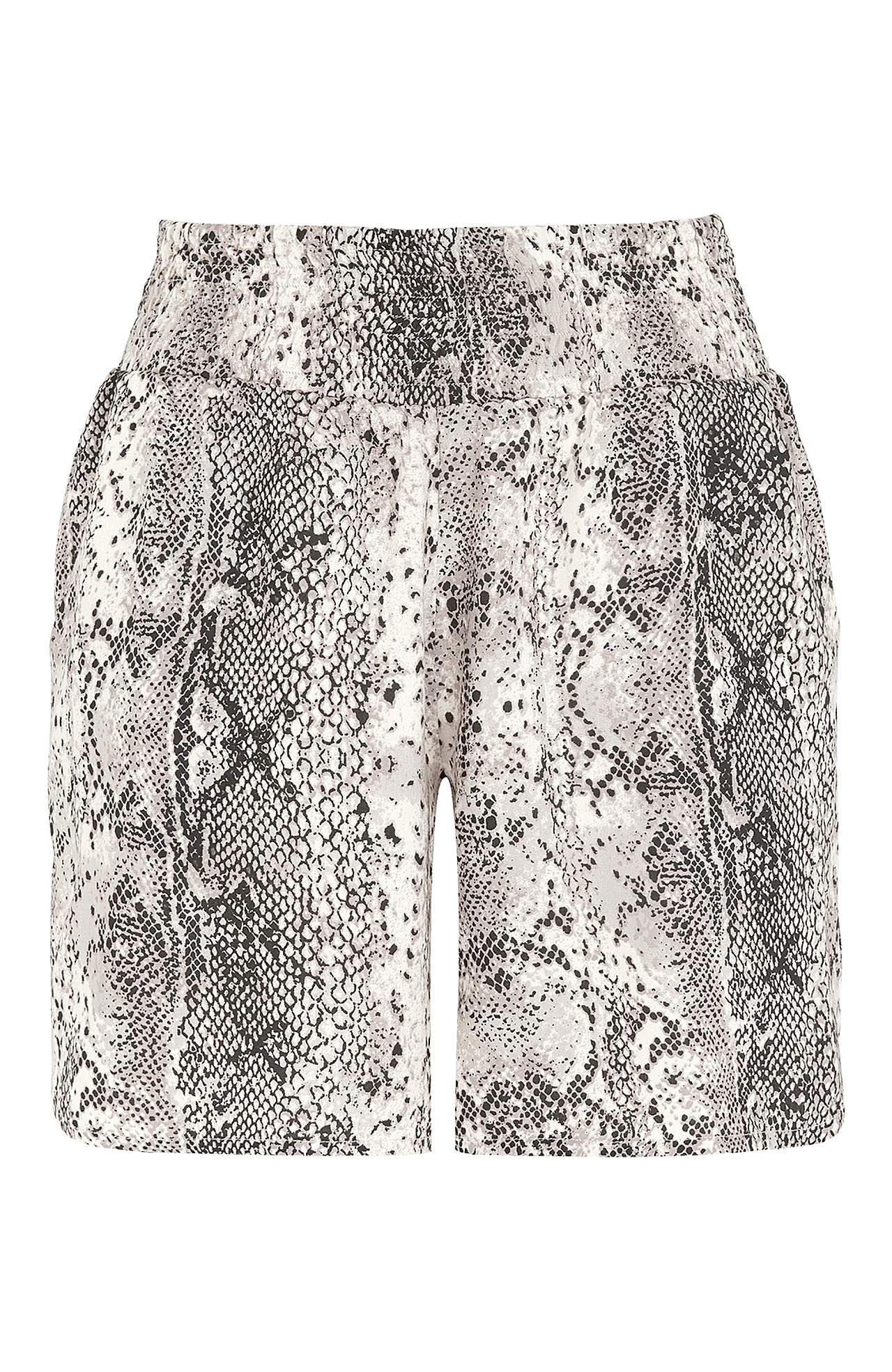 Shorts med bred smocksyet linning Emelie
