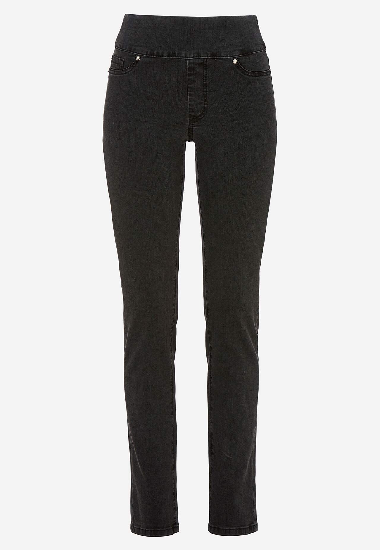 Elastisk jegging med høj elastisk talje