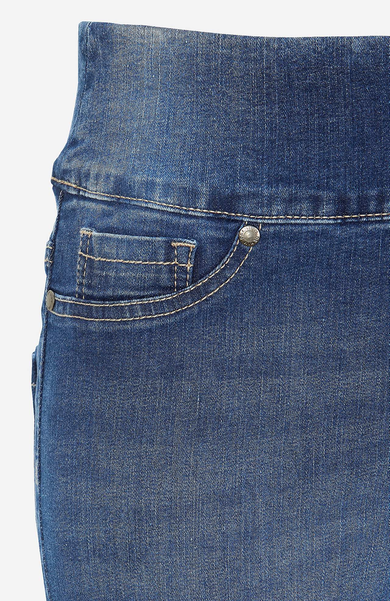 Elastisk jegging med høj elastisk talje