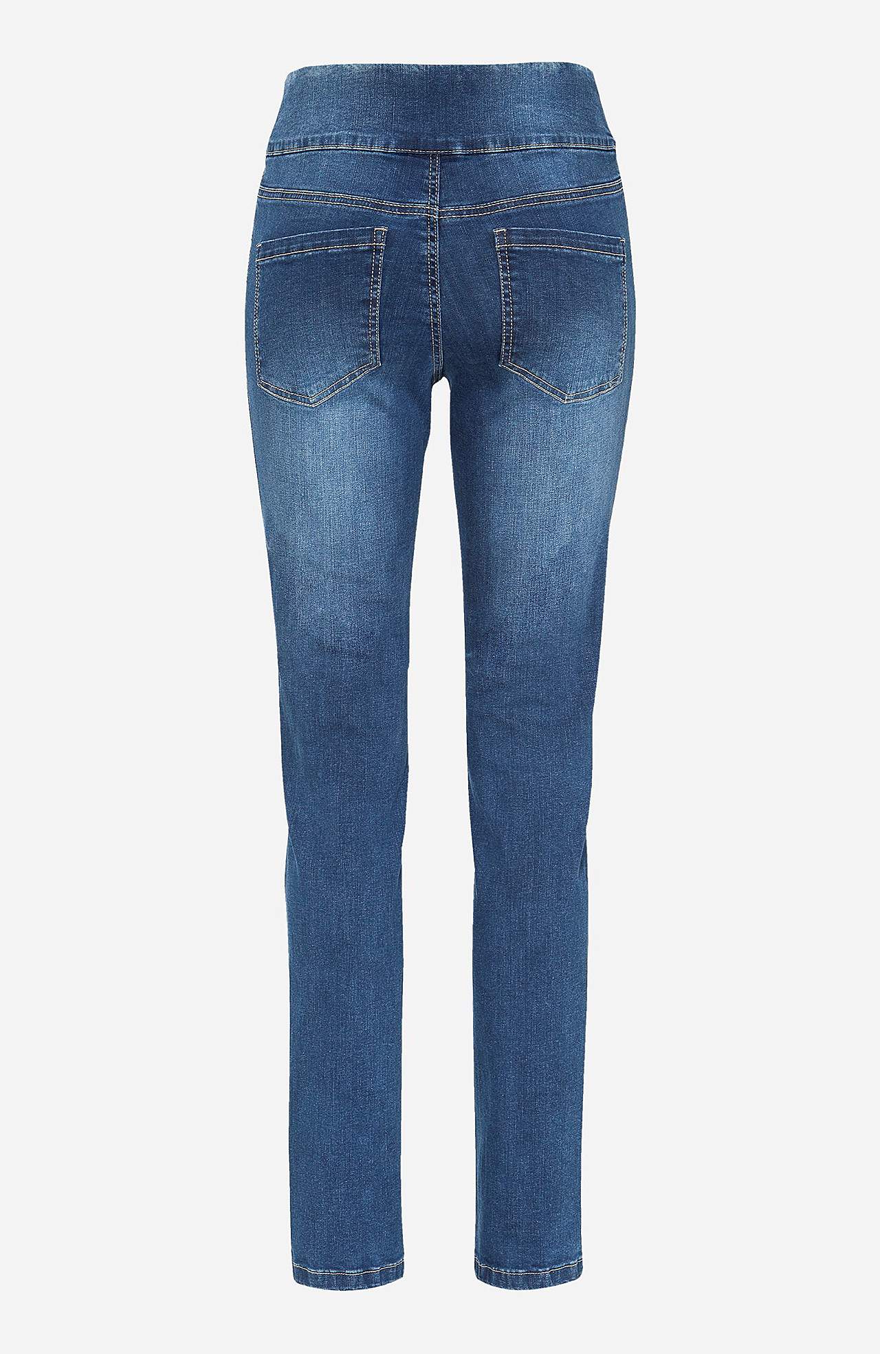 Elastisk jegging med høj elastisk talje