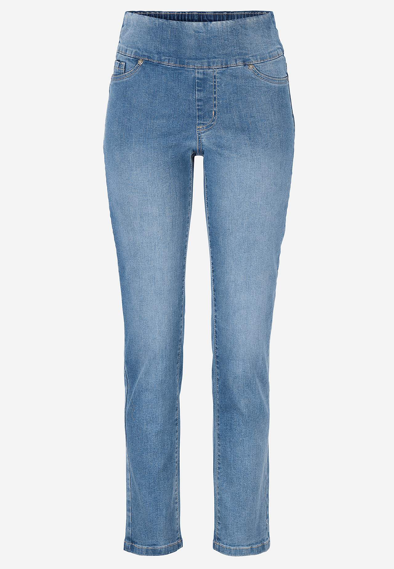 Elastisk jegging med høj elastisk talje Elin