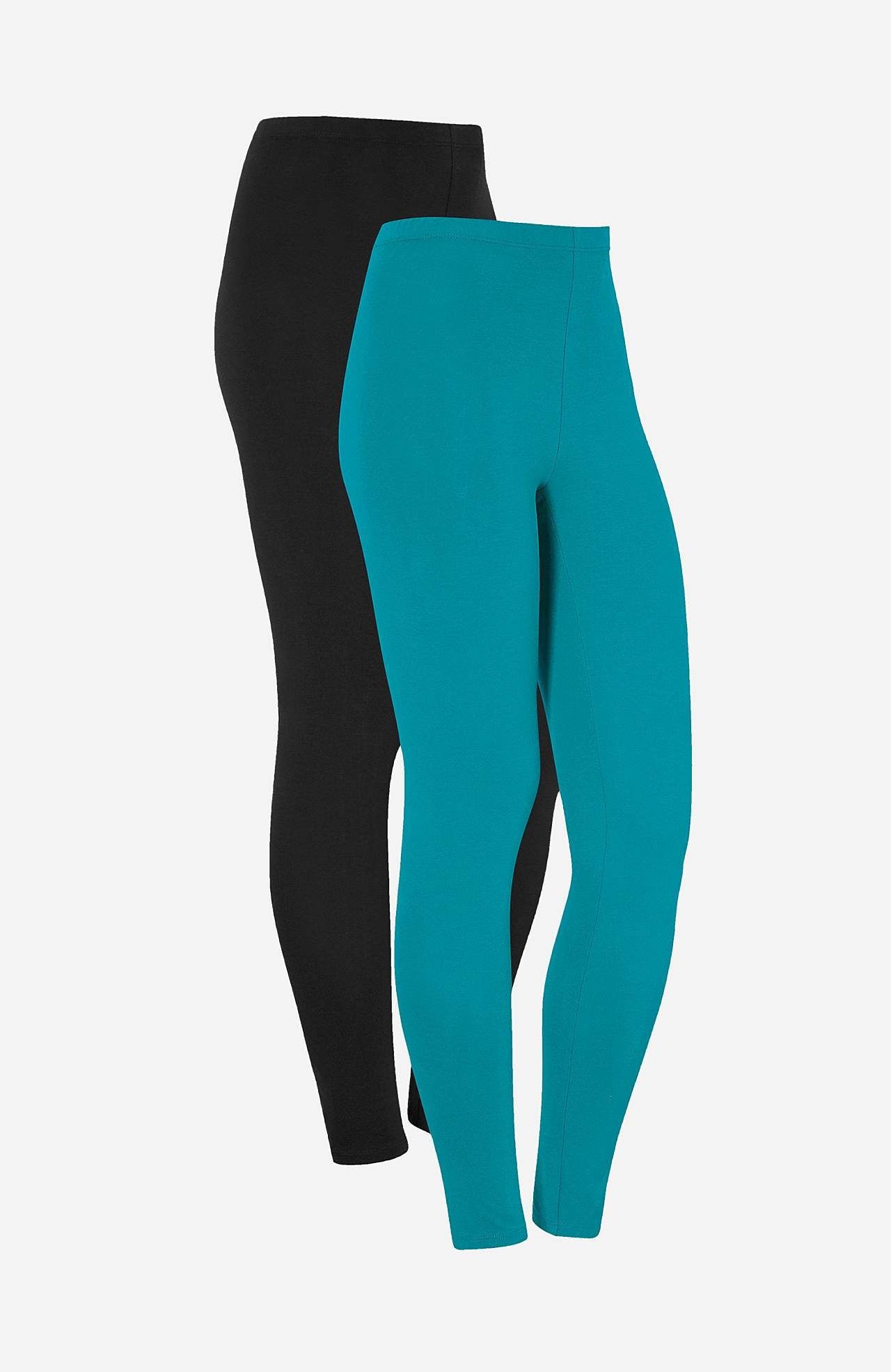 Leggings i bomuld 2-pack