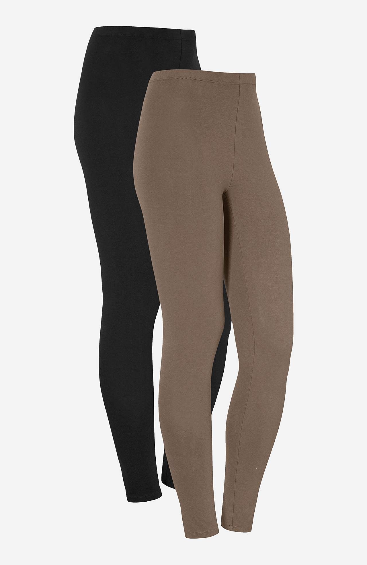 Leggings i bomuld 2-pack