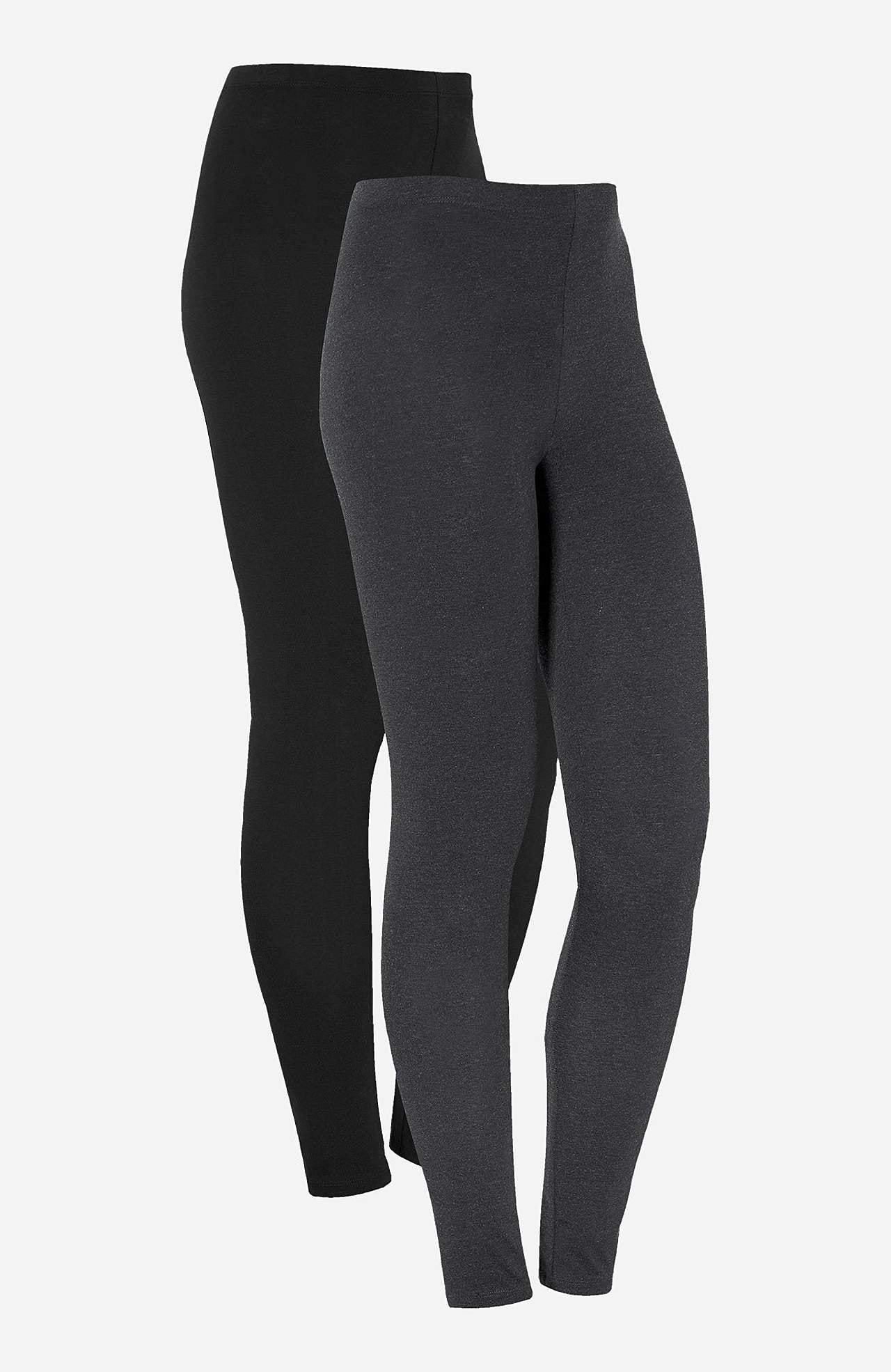 Leggings i bomuld 2-pack