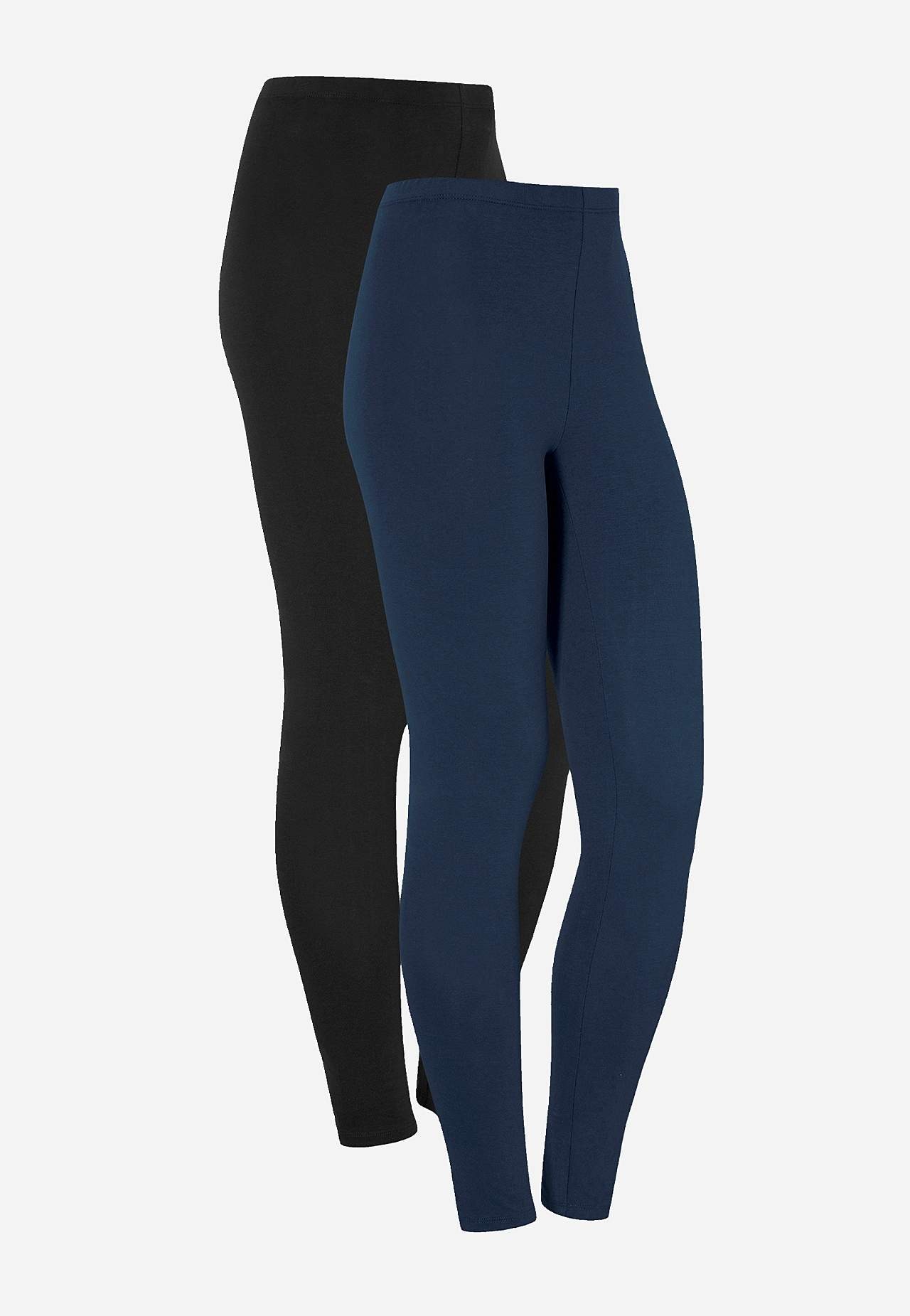 Leggings i bomuld 2-pack